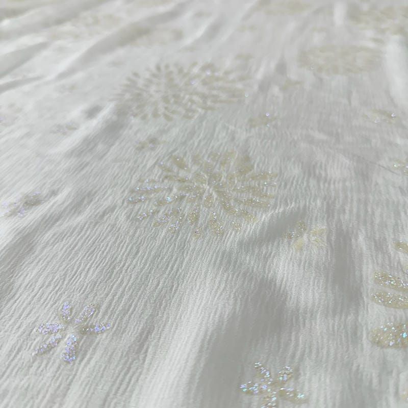 Tecido Chiffon De Seda Pura Estampada Glitter • Conexão Tecidos