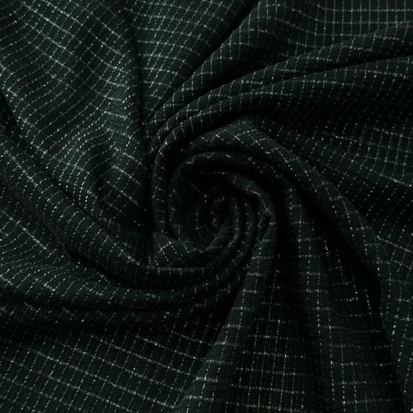 Tecido Chiffon De Seda Lurex Verde Musgo • Conexão Tecidos