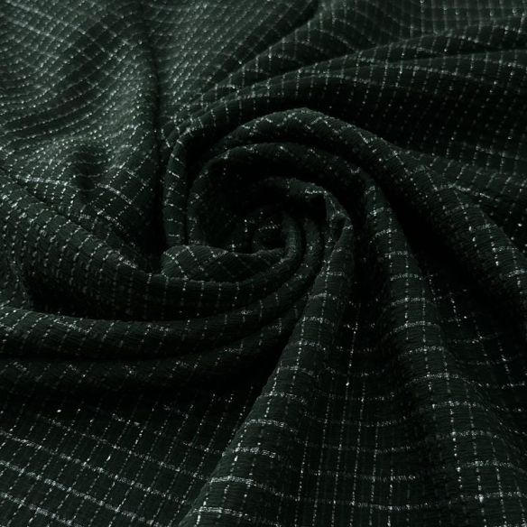 Tecido Chiffon De Seda Lurex Verde Musgo • Conexão Tecidos