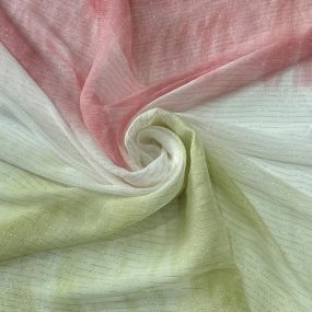 Tecido Chiffon De Seda Lurex Degradê Colors • Conexão Tecidos