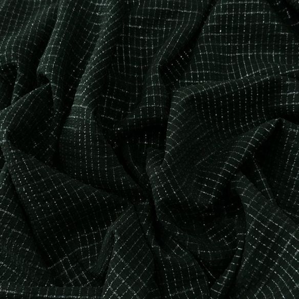 Tecido Chiffon De Seda Lurex Verde Musgo • Conexão Tecidos