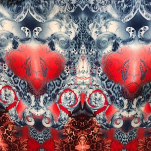 Tecido Cetim de Seda Estampado Indiana Abs • Conexão Tecidos