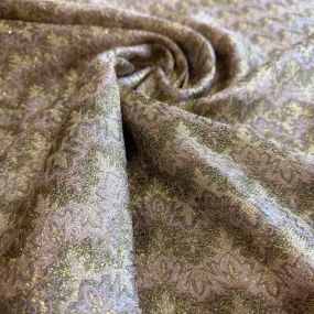 Tecido Jacquard Brocado Chevron Dourado • Conexão Tecidos 2