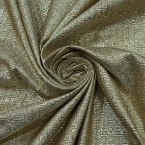 Tecido Jacquard Metalizado Tramado Ouro Velho • Conexão Tecidos