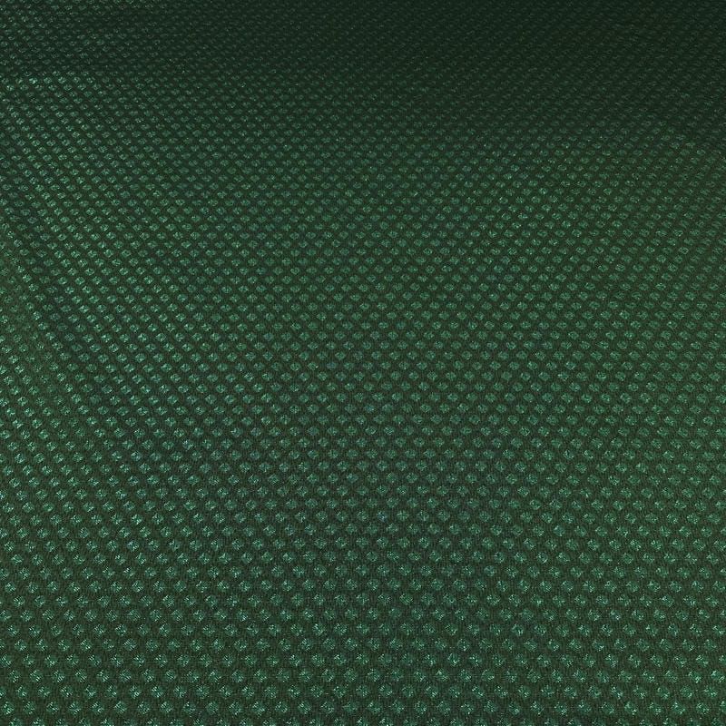 Tecido Jacquard Metalizado Mini Geométrico Verde Esmeralda • Conexão