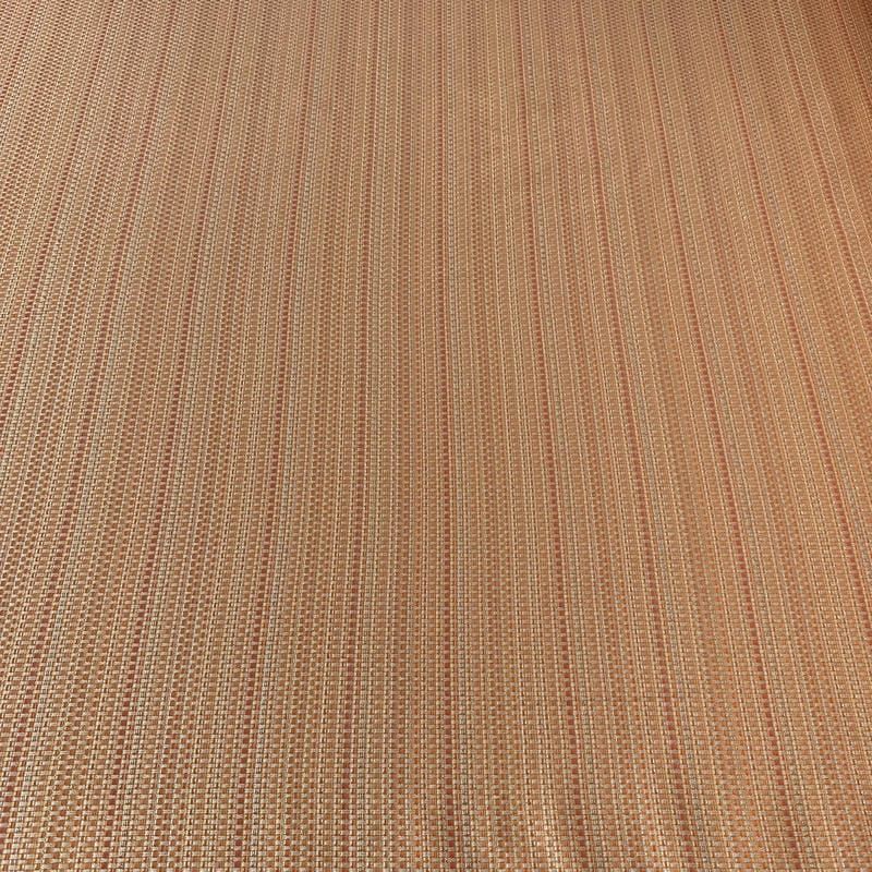 Tecido Jacquard Metalizado Tramado Cobre e Dourado • Conexão Tecidos