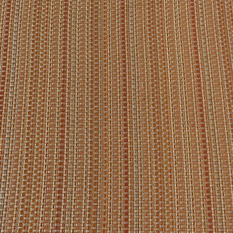 Tecido Jacquard Metalizado Tramado Cobre e Dourado • Conexão Tecidos