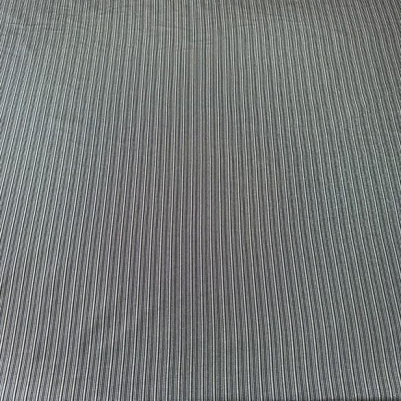 Tecido Jacquard Metalizado Risca de Giz Preto e Prata • Conexão