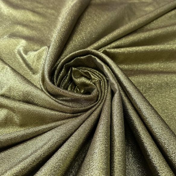 Tecido Jacquard Metalizado Liso Ouro Velho • Conexão Tecidos