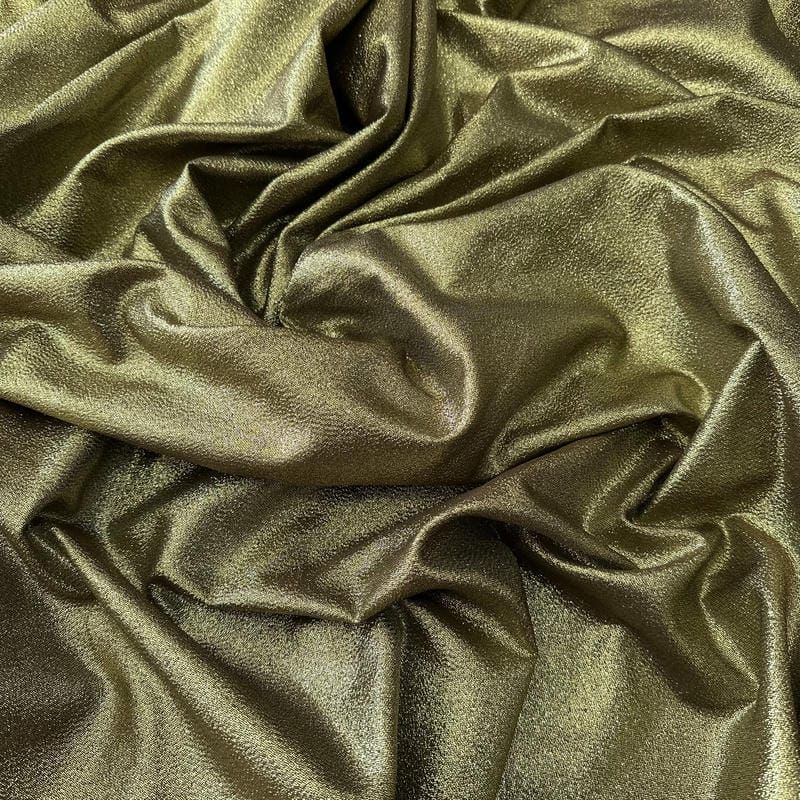 Tecido Jacquard Metalizado Liso Ouro Velho • Conexão Tecidos