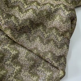 Tecido Jacquard Brocado Chevron Dourado • Conexão Tecidos