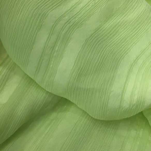 Tecido Chiffon De Seda Verde Citrico • Conexão Tecidos