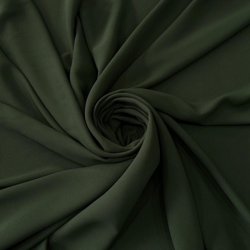 Tecido Crepe Patou Verde Militar • Conexão Tecidos