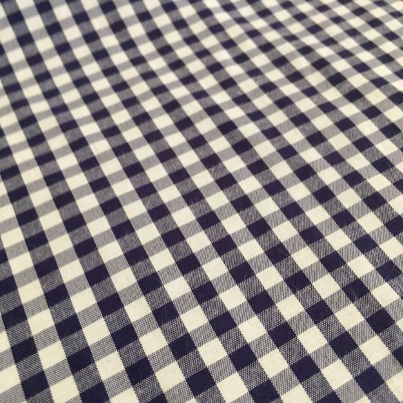 TECIDO TRICOLINE VICHY AZUL MARINHO • Conexão Tecidos