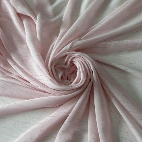 Tecido Chiffon De Seda Pura Lurex Rosa Mimi • Conexão Tecidos