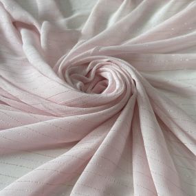 Tecido Chiffon De Seda Pura Lurex Rosa Mimi • Conexão Tecidos 2