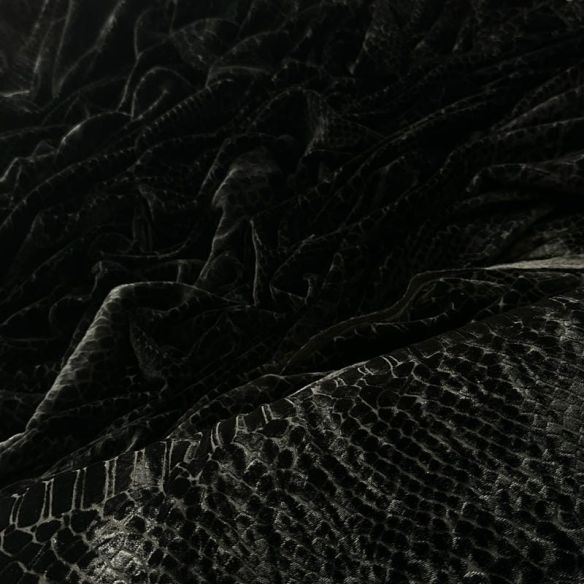 Tecido Veludo Elegance Black • Conexão Tecidos