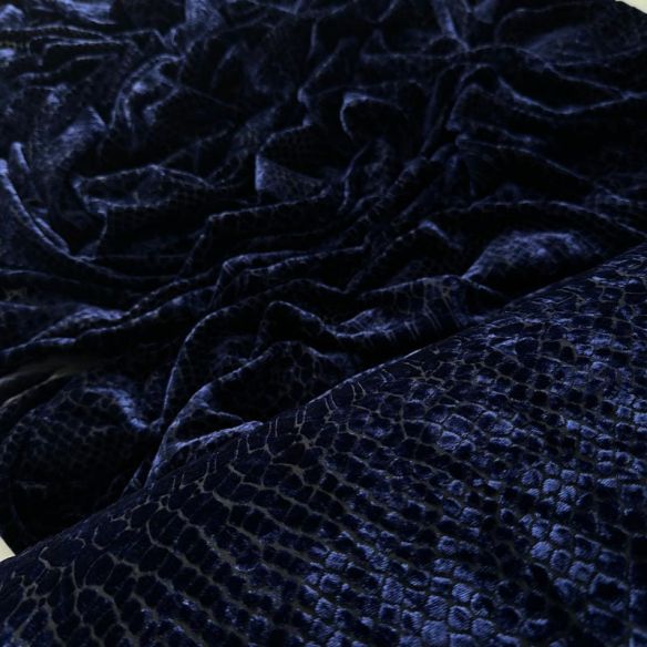 Tecido Veludo Elegance Blue • Conexão Tecidos
