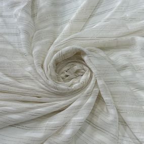 Tecido Chiffon De Seda Pura Lurex Dourado • Conexão Tecidos