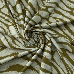Tecido Viscose Estampada Bicolor