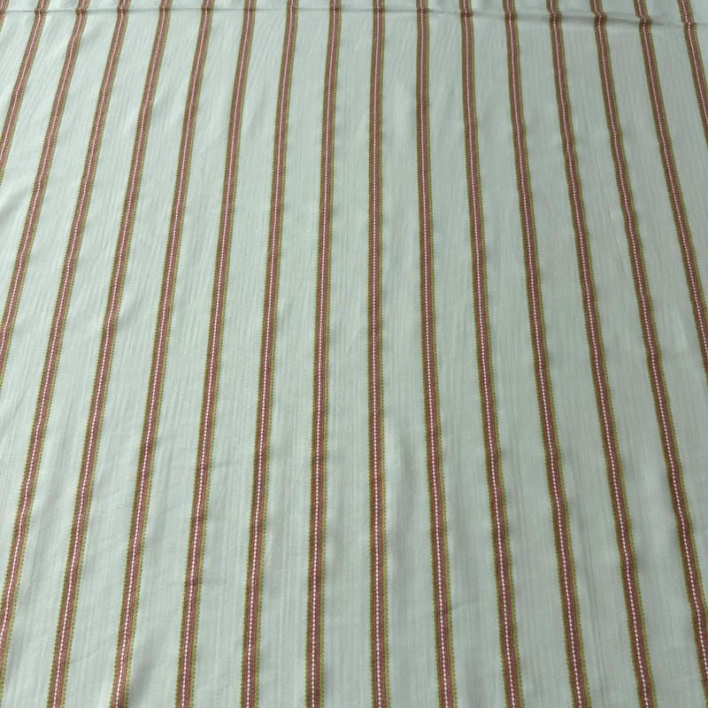 Tecido Viscose Estampada Listrado Provence Branco • Conexão Tecidos