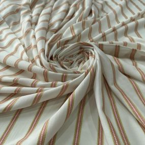 Tecido Viscose Estampada Listrado Provence Branco • Conexão Tecidos 2