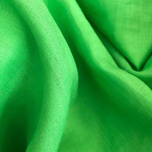 Tecido Linho Puro Liso Green Flash • Conexão Tecidos