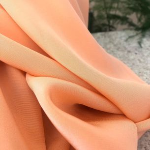 Tecido Crepe De Chine Salmão • Conexão Tecidos