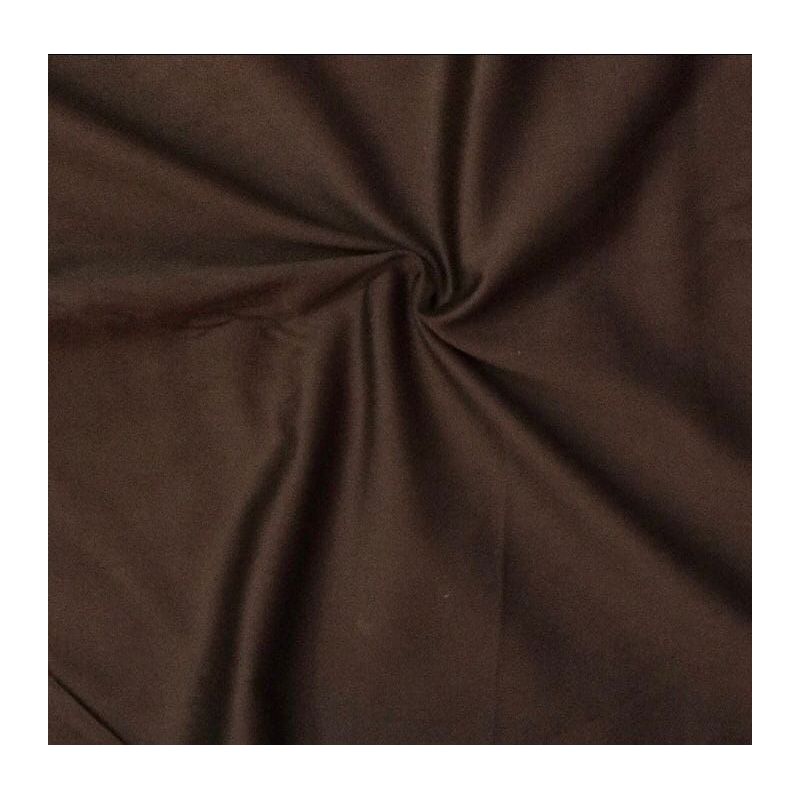 Tecido Sarja Lisa Acetinada Marrom • Conexão Tecidos