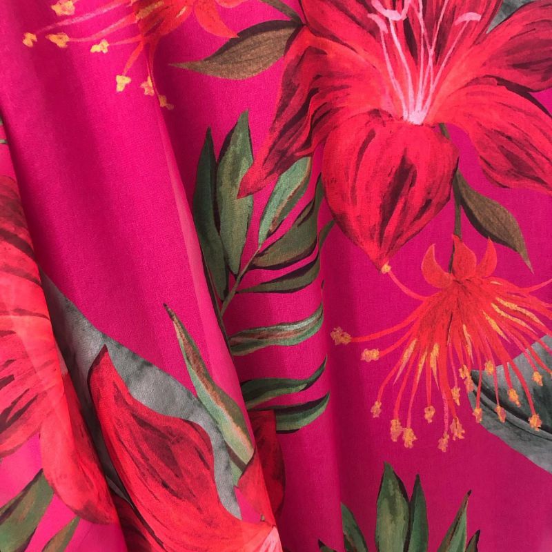 MUSSELINA TOQUE DE SEDA ESTAMPADA • Conexão Tecidos