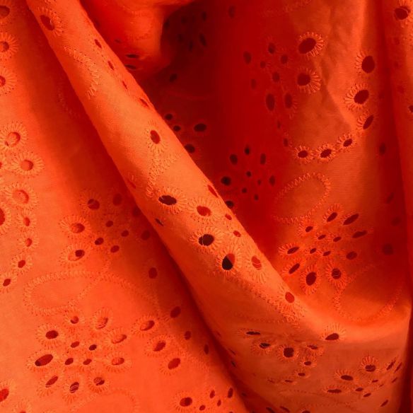 LESE DE ALGODÃO LARANJA • Conexão Tecidos