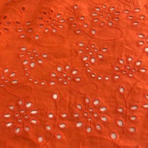 LESE DE ALGODÃO LARANJA • Conexão Tecidos 2