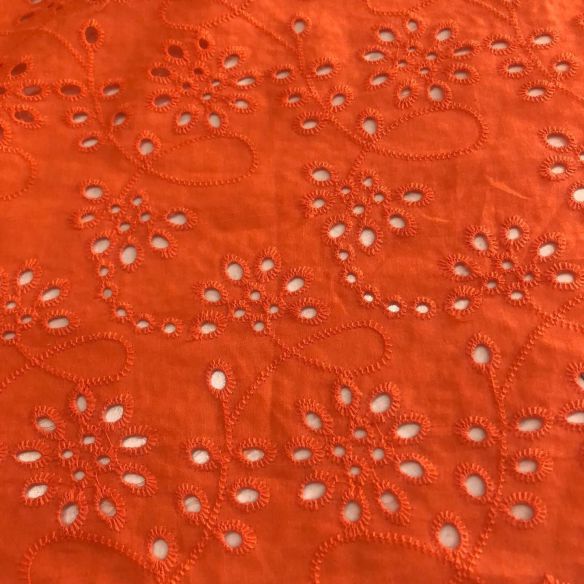 Tecido Lese De Algodão Laranja • Conexão Tecidos