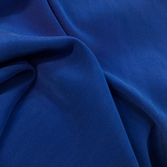 TECIDO CREPE DE CHINE AZUL ROYAL • Conexão Tecidos
