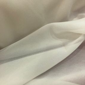 Tecido Musseline De Seda Lisa Off White • Conexão Tecidos