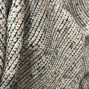 Tecido Musseline De Seda Estampada Paetê • Conexão Tecidos