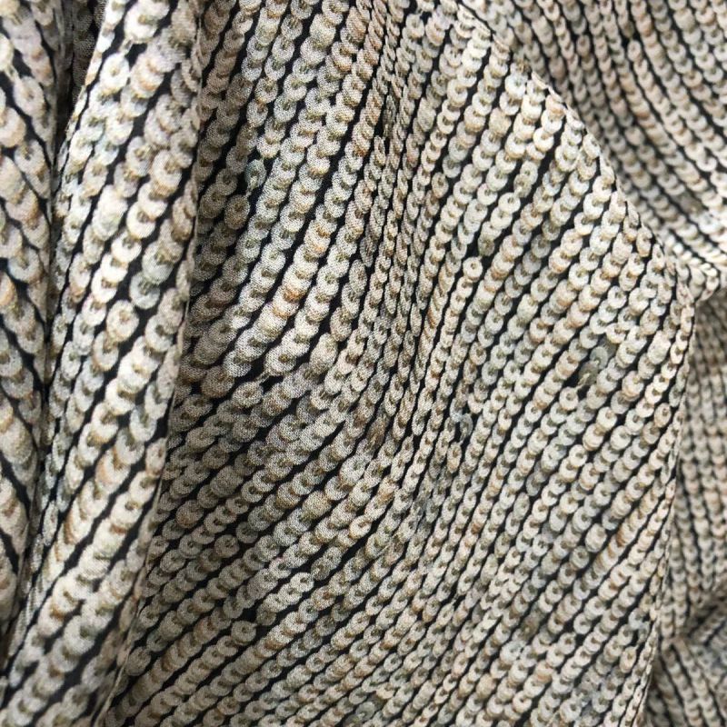 Tecido Musselina De Seda Estampada Paetê • Conexão Tecidos