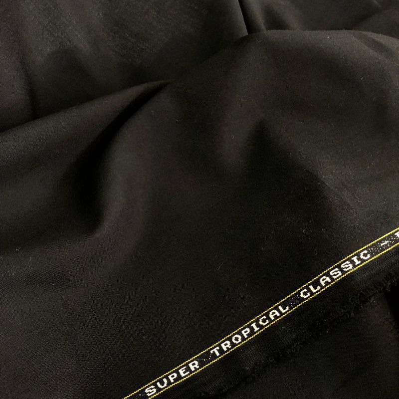 TECIDO LÃ FRIA SUPER TROPICAL CLASSIC PRETO • Conexão Tecidos