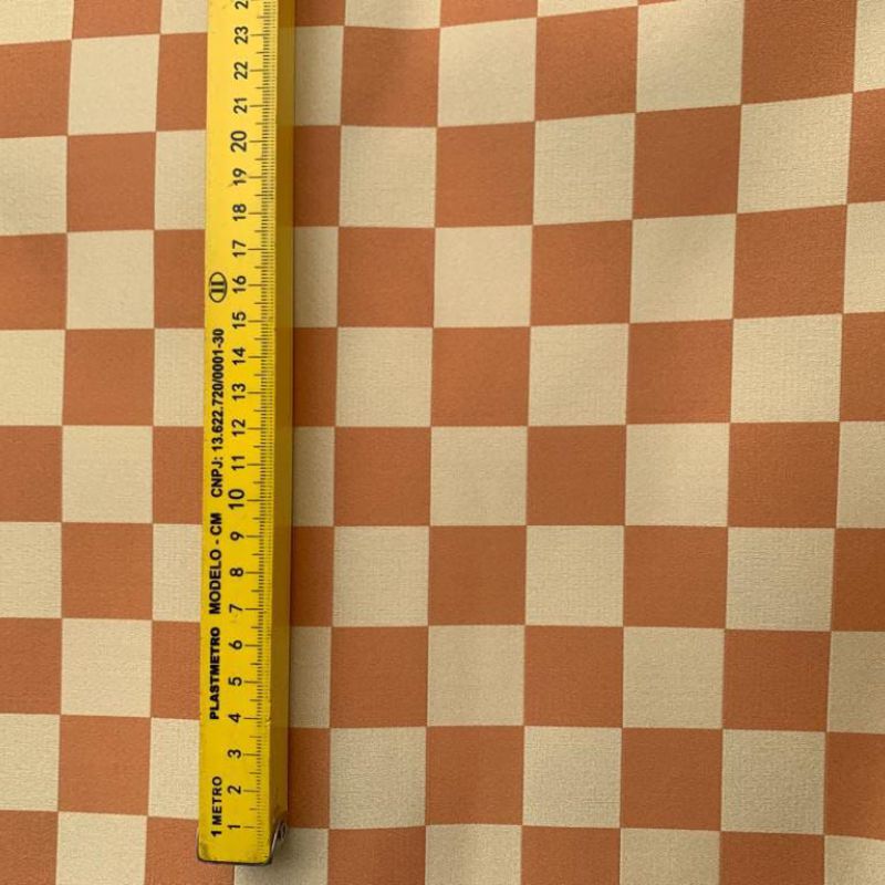 BUCOL DE SEDA PURA XADREZ • Conexão Tecidos