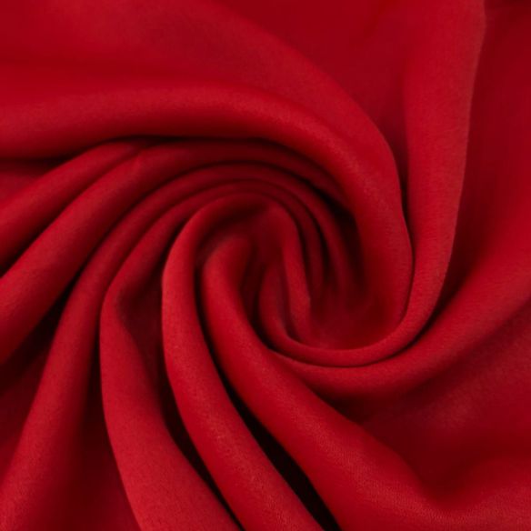 Tecido Crepe Patou Vermelho • Conexão Tecidos