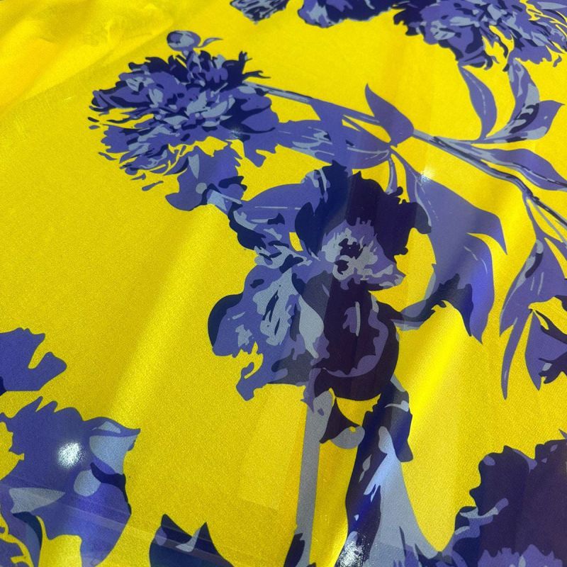 Tecido Musseline Toque De Seda Floral • Conexão Tecidos