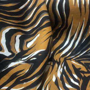 TECIDO CAMBRAIA DE LINHO PURO ITALIANA TIGRADO • Conexão Tecidos 2