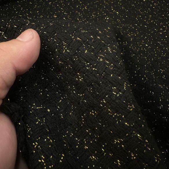 TECIDO TWEED CHANELL PRETO • Conexão Tecidos