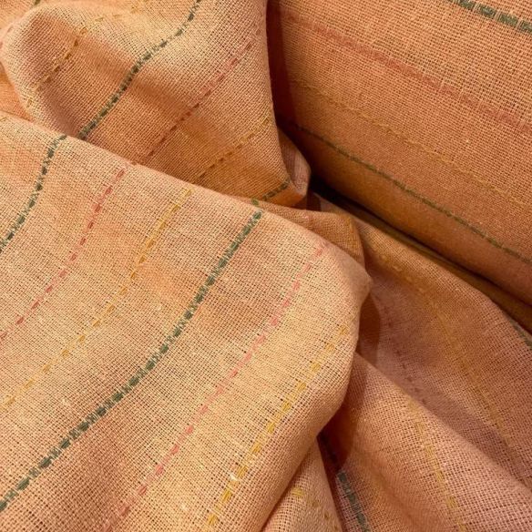 TECIDO LINHO MISTO PESPONTADO PAPAIA • Conexão Tecidos