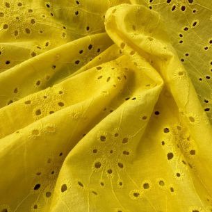 LESE DE ALGODÃO AMARELO INTENSO • Conexão Tecidos