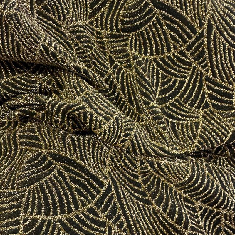 Tecido Malha Lurex Colors Dourado • Conexão Tecidos