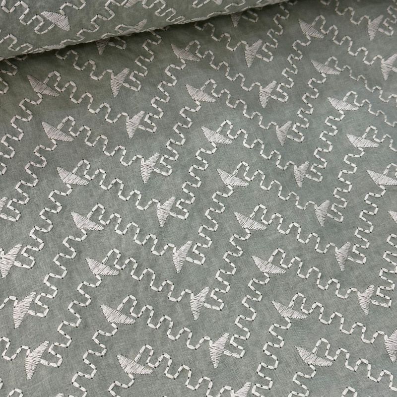 Tecido Lese De Algodão Menta Bicolor • Conexão Tecidos