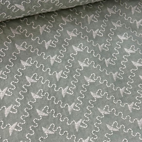 Tecido Lese De Algodão Menta Bicolor • Conexão Tecidos