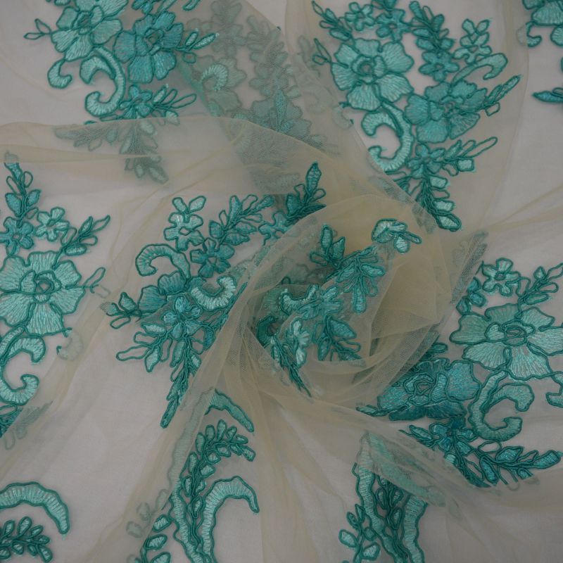 Tecido Tule Bordado Tifany • Conexão Tecidos