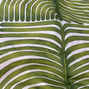 Tecido Cetim de Seda Estampado Folhagem Italiana • Conexão Tecidos 2